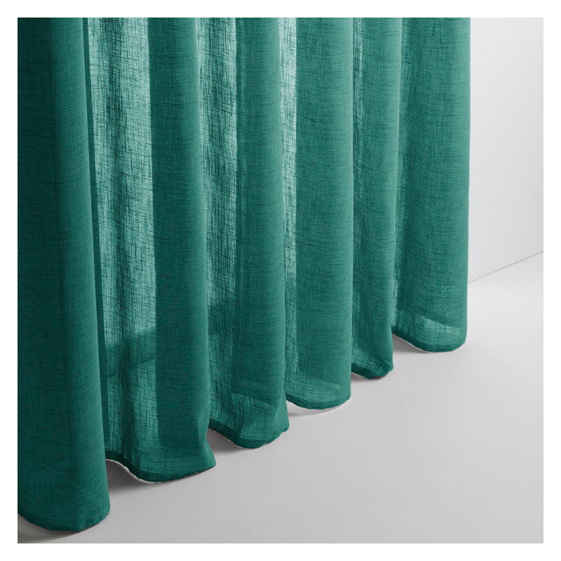 Sheer Curtain Single Panel, 145cm x 298cm, Green