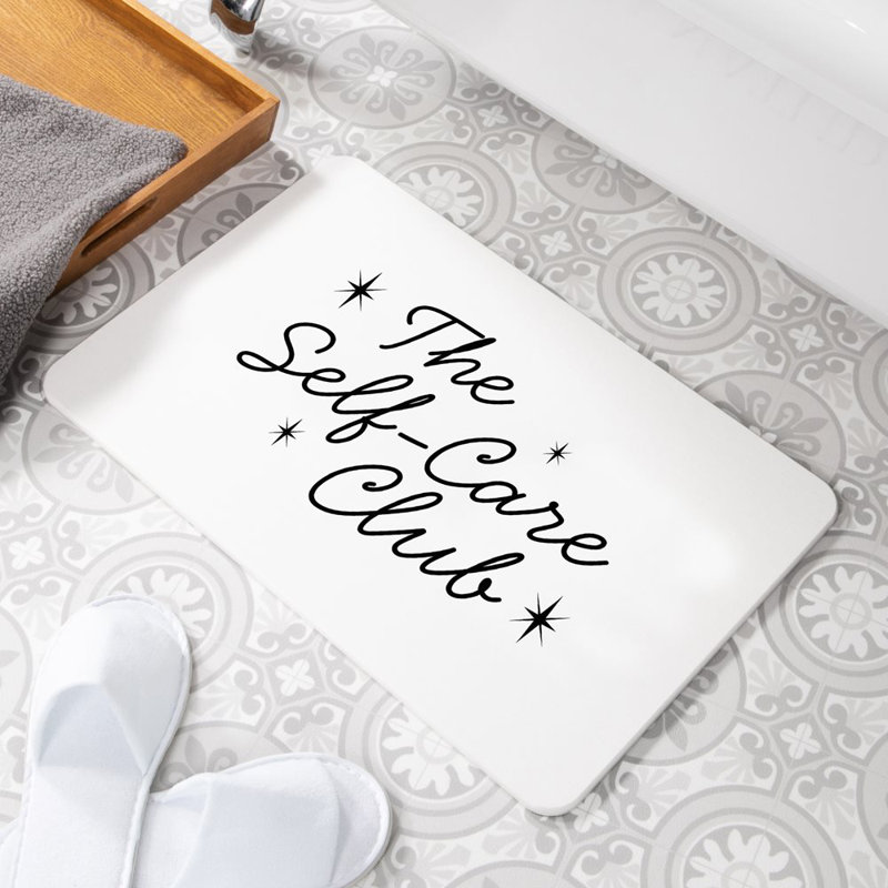 Non-Slip Shower Mat, White