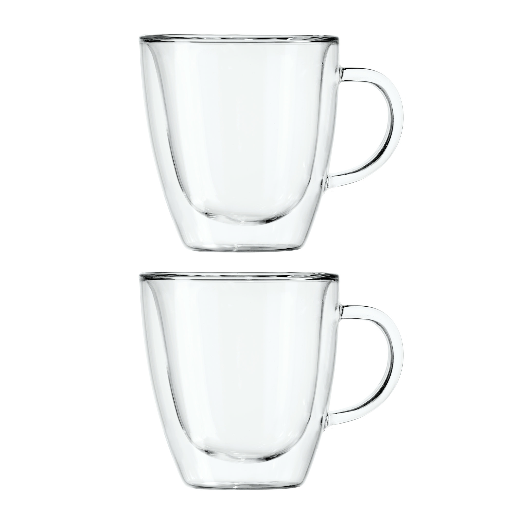 Cuisinox Set of 4 Espresso Cups, Double Walled Glass