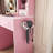 Makeup Vanity Desk with Mirror and Lights - Small Vanity Table with Power Outlet, USB Ports, 2 Drawers & Padded Stool for Bedroom-1647685848