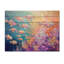 Coral Reef Fish Paradise VII - Décoration murale moderne en bois sur bois de pin naturel-1074968380