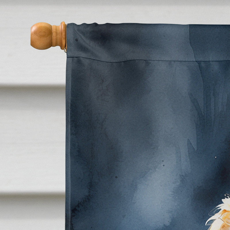 Drapeau de chiot Halloween House, Goldendoodle
