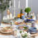 32 Piece Handmade Porcelain China Dinnerware Set - Service for 8