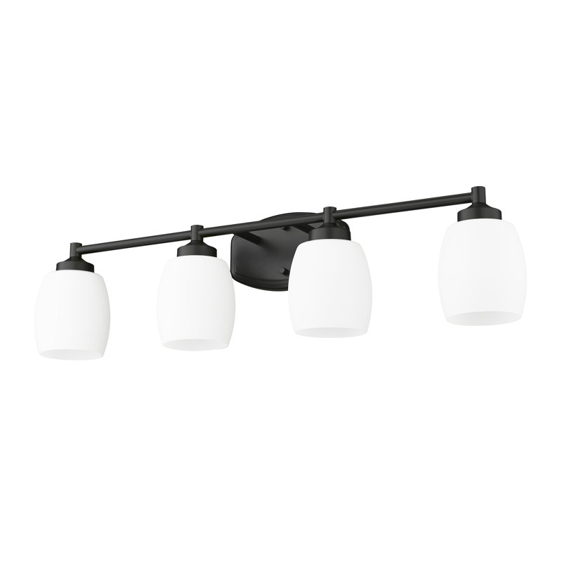 Fenella 4 Light Vanity, Matte Black