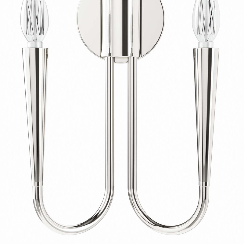 Applique murale 2 lumières Penrose par Modway, Nickel poli