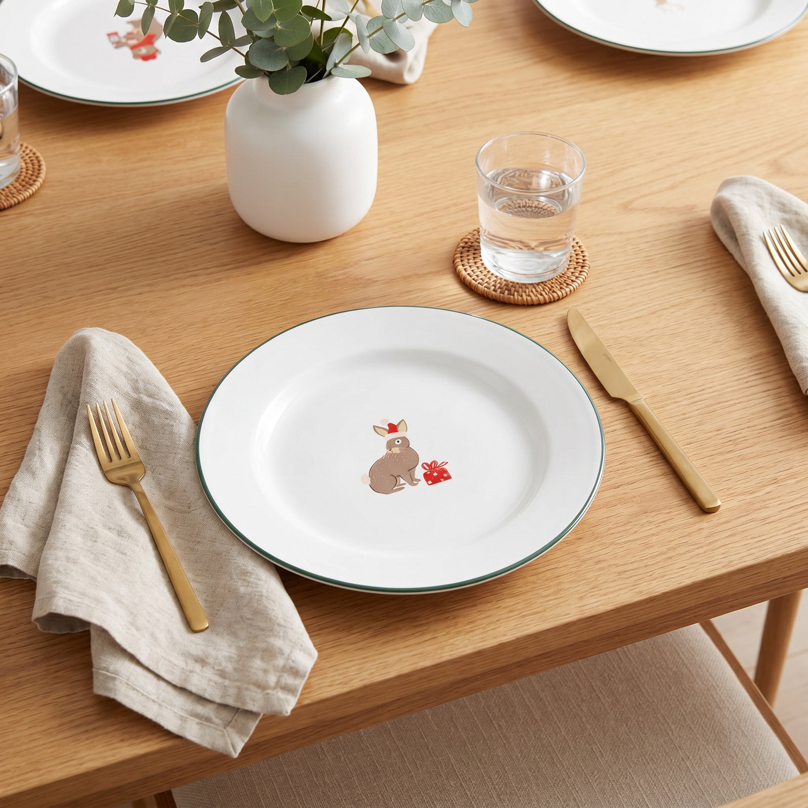 Holiday Animals 8" Salad Plate