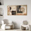 Abstrait beige, géométrique, minimaliste, moderne, neutre, art mural, décoration de salon-102833123-102833124