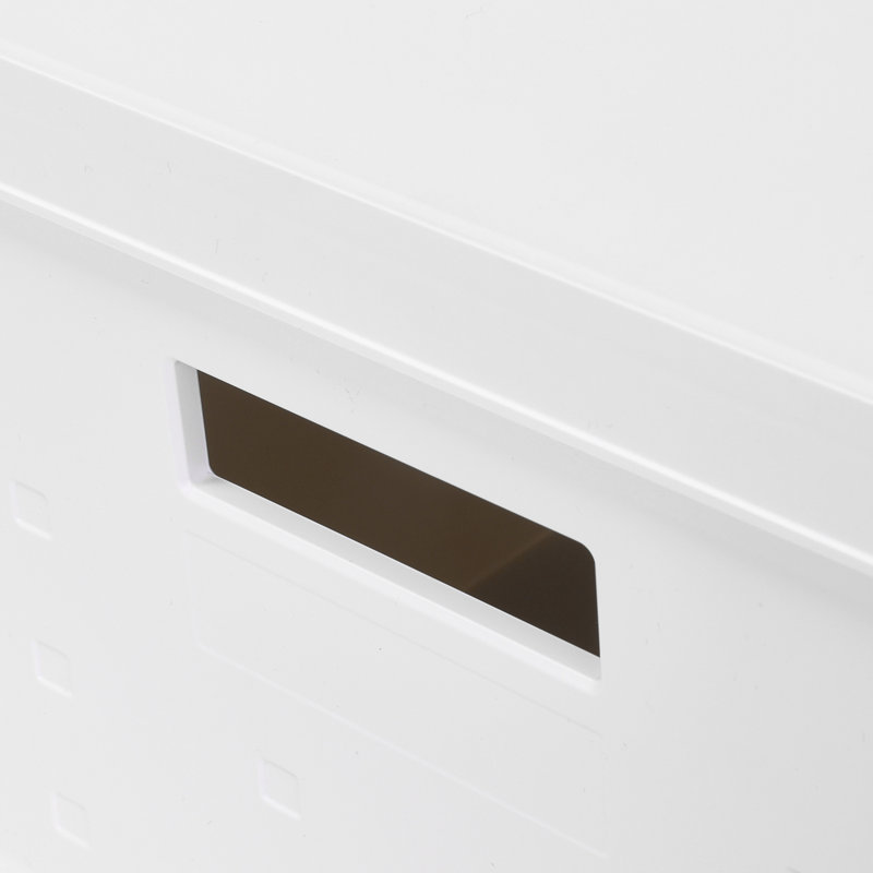 De 2 contenants de rangement empilables et pliables avec couvercles pour organiser divers articles au bureau et à la maison - Fabrication en plastique, conception compacte et sécuritaire