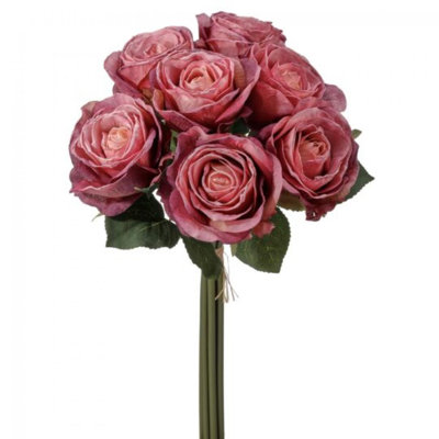 Ensemble de fleurs artificielles Mauve