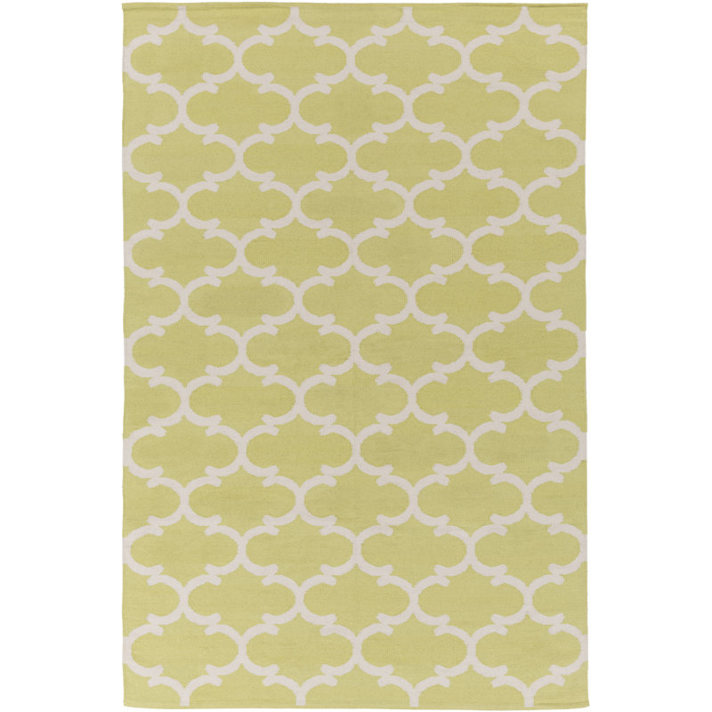 Ayles Cotton Geometric Indoor Rug, Rectangle 9' x 12'