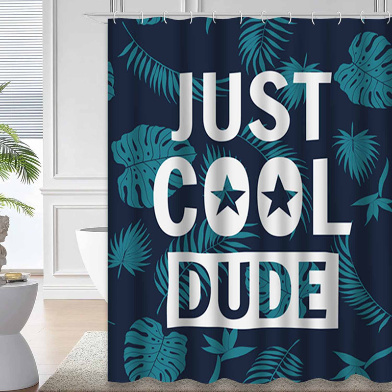 Rideau de douche CoolRetro Summer, L 72 po x l 84 po