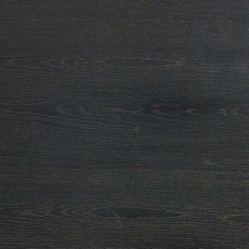 Black Round Wood Pedestal End Table, 22"