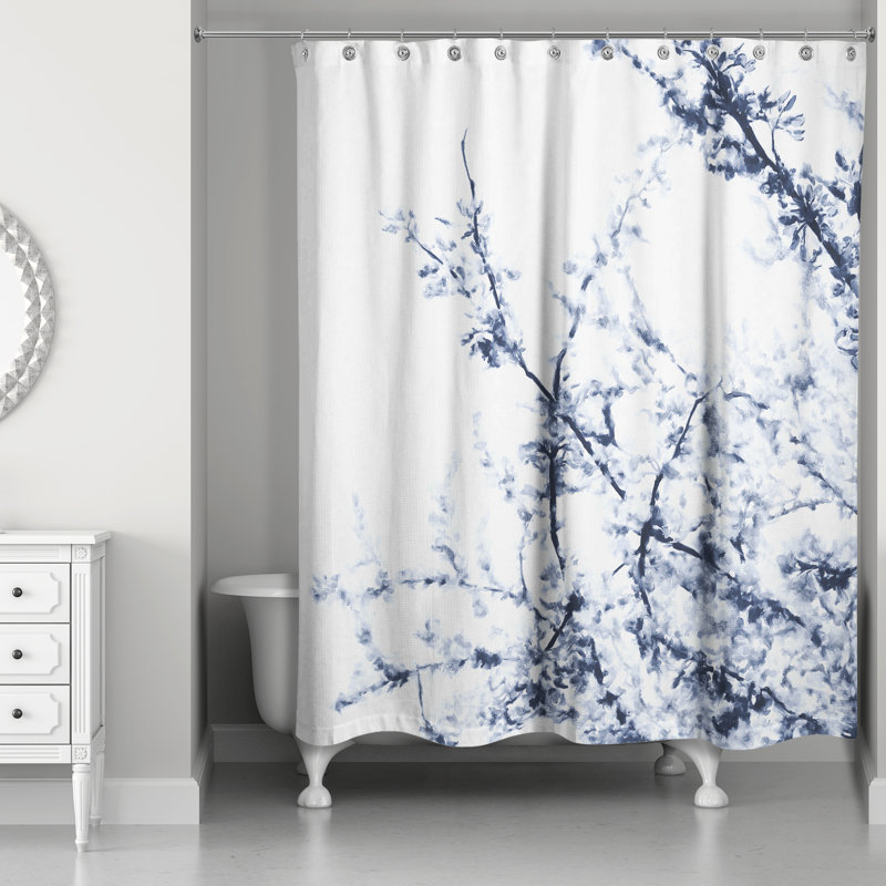 Rideau de douche Ester, Bleu marine