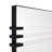 Acrylic Accent Rectangular Mirror Featuring Three Clear Acrylic Accent Rails on a Black Iron Frame