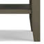 Table de bout transitionnelle en bois massif avec 2 tablettes ouvertes Acadian-1063236911-944659077
