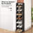 Small Shoe Rack, 8 Tiers Stackable Shoe Rack For Closet DIY Free Standing Shoe Organizer Vertical Shoe Rack For Small Spaces And Narrow Spaces, Plastic