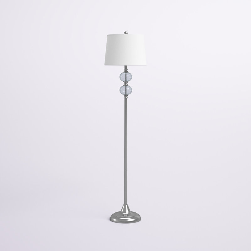 Lampe sur pied traditionnelle 62 po Dedra, Bleu