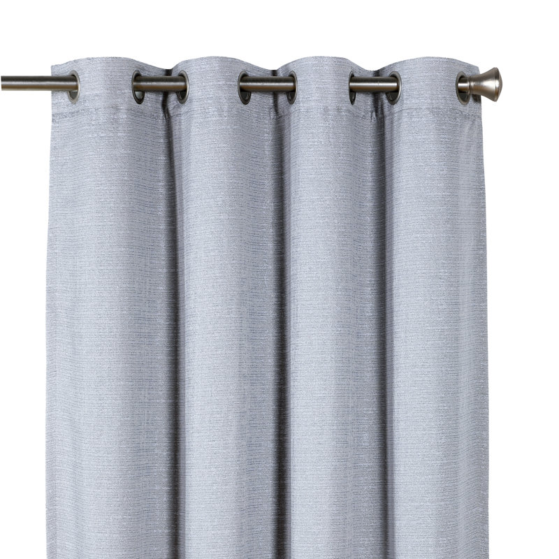 Coventry Curtains / Drapes Single Panel, Gray, 52" W x 84" L