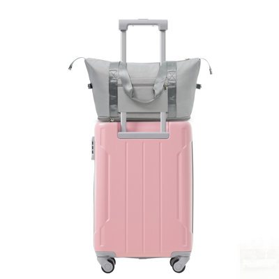 20 Inch Carry On Luggage Set With Spinner Wheels, Lightweight Hardshell ABS Suitcase For Weekend Getaways And Business Travel