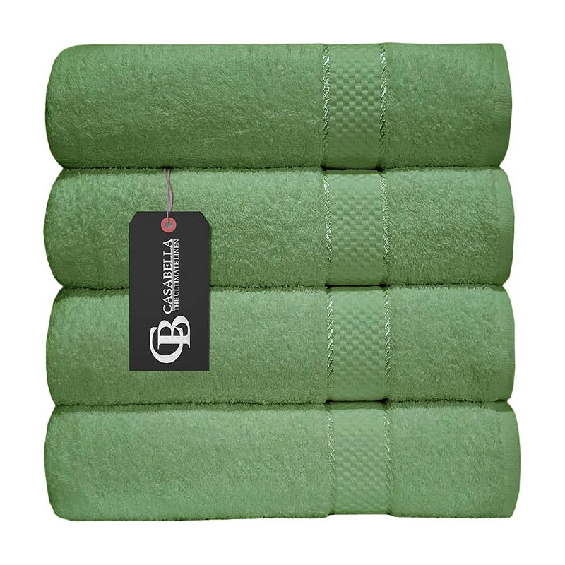 Berberich Midweight Bath Sheet, Smoke Green