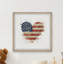 Impression encadrée « USA Heart flag »-51961049
