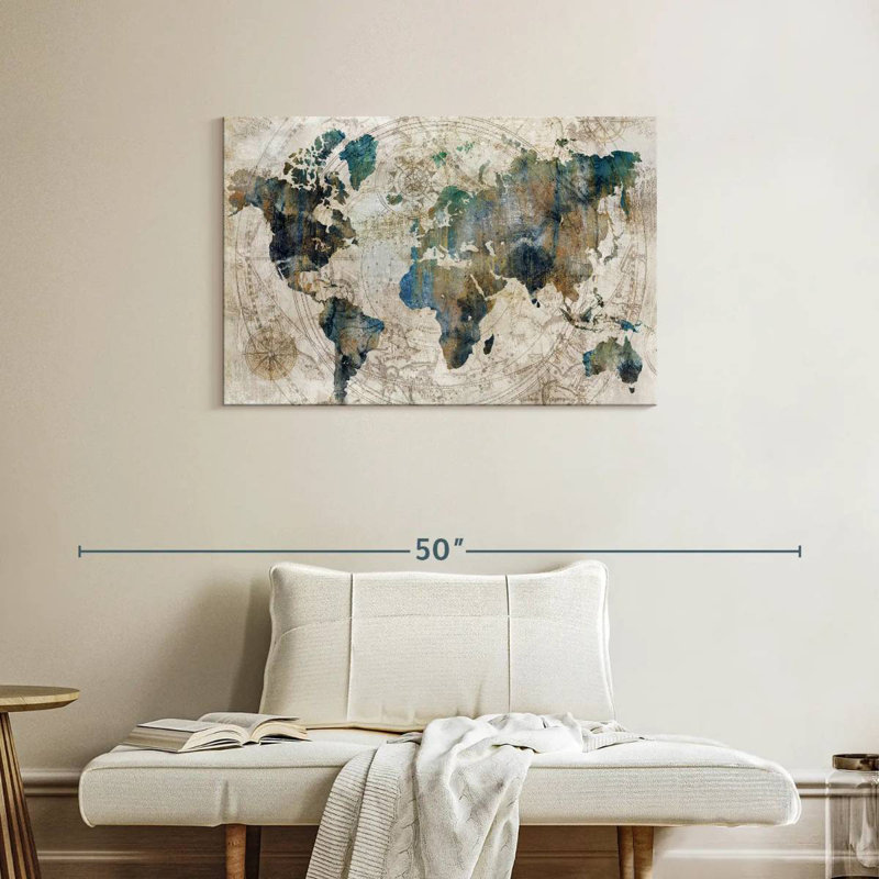 Aliaz Stained Celestial Map, 24" H x 36" W