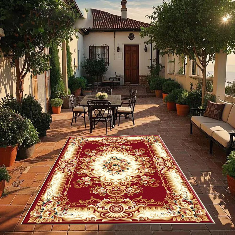 Floral Pattern Area Rug, Soft And Lightweight, Suitable For All Seasons, Easy To Maintain And Easy To Clean, Machine Washable Carpet Floor Mat, Suitable For Living Room, Bedroom, Hallway, Dining Room, Office, Room Decor, Home Decor, Outdoor Decor