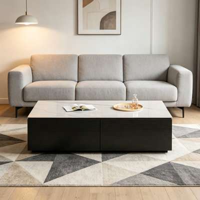 Simple Wood Coffee Table With Drawer