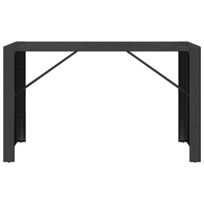 Lavel Rectangular Metal Outdoor Bar Table , cm W 80cm cm D