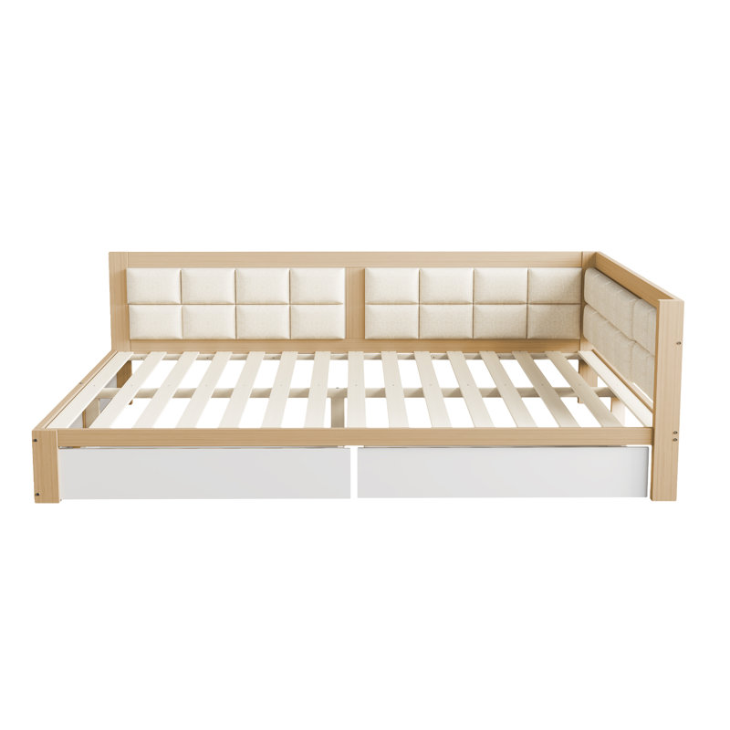 Bernardetta Upholstered Daybed, Natural