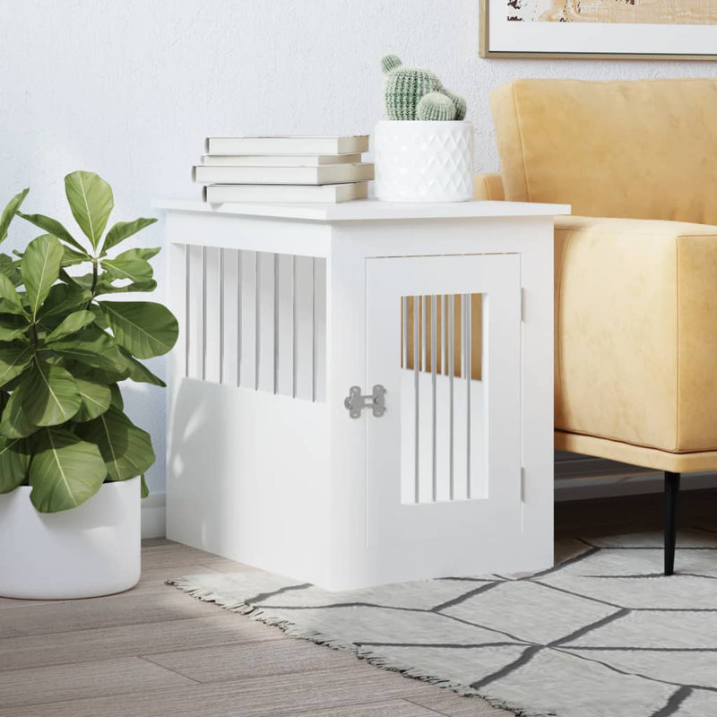 Pet Crate, 59cm H x 45cm W x 62cm D, White