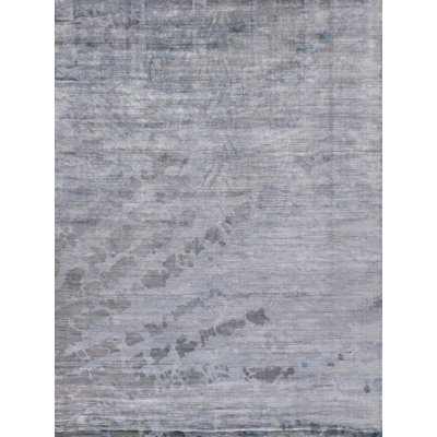Koda Abstract Area Rug in Ink Blue