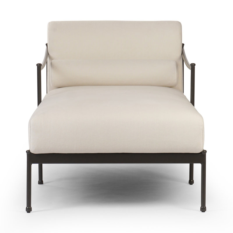 Granger Outdoor Chaise Lounge, Bombay Flax