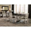 2 chaises d'appoint de salle à manger de style chalet transitionnel, siège rembourré gris craie, sièges en bois de style pieds carrés, mobilier, design