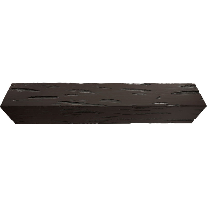 Poutre de plafond 3 côtés Pecky Cypress Endurathane, H 12 po x l 10 po, Mahogany, 18'L