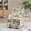 Chaise de salle à manger simple en flanelle avec coussin et dossier moelleux, sans accoudoirs, coussin assorti pour un confort ultime