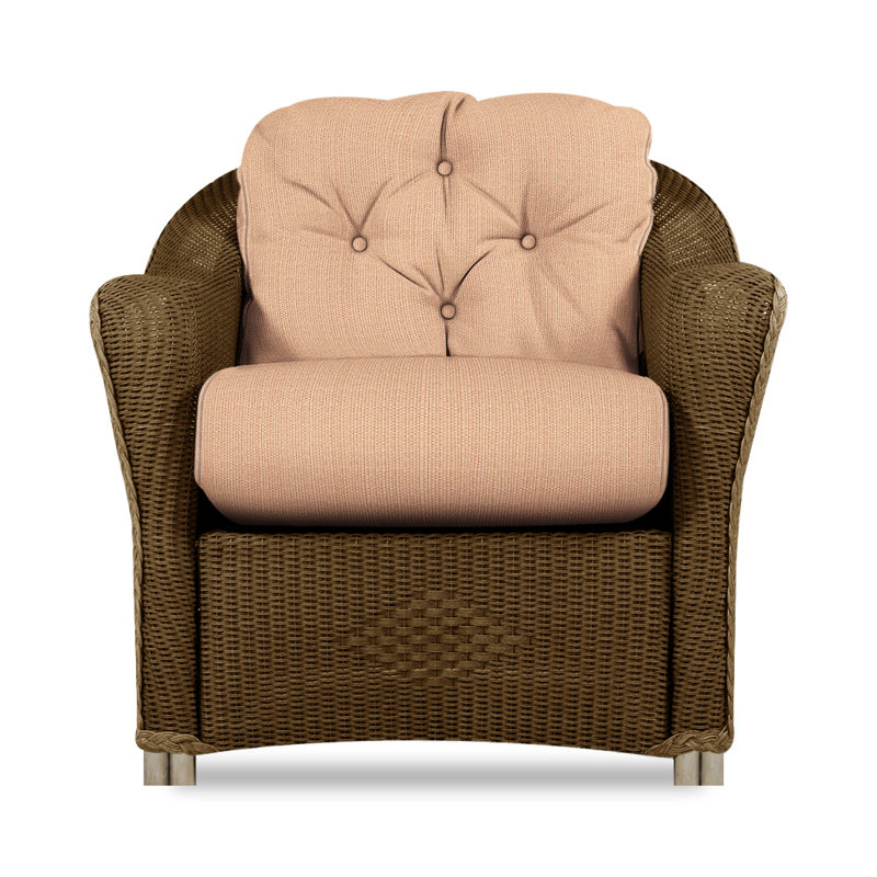 Reflections Outdoor Lounge Chair, Bark, Rollo Linen