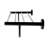 ALFI brand AB9538-BM Black Matte 26" Towel Bar & Shelf
