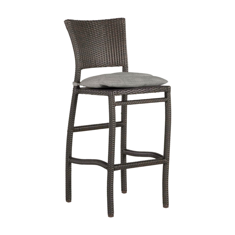Tabouret de bar 30 po Skye, Noyer noir, InsideOut® Rollo ‑ lin argent, Welt
