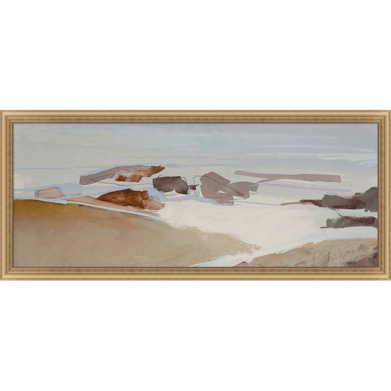 Salt Marsh 8 Print by Thom Filicia, Champange, 22.25" H x 51.25" W x 1.88" D