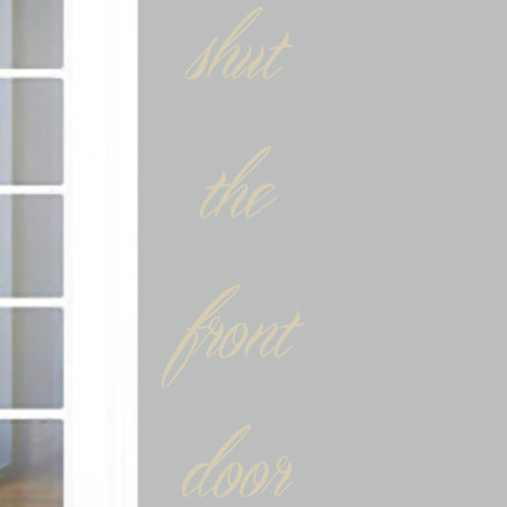 Text & Numbers Non-Wall Damaging Wall Decal, Beige
