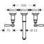 AXOR Montreux Wall Mounted Bathroom Faucet Trim with Lever Handles Faucet Trim Only-11080915