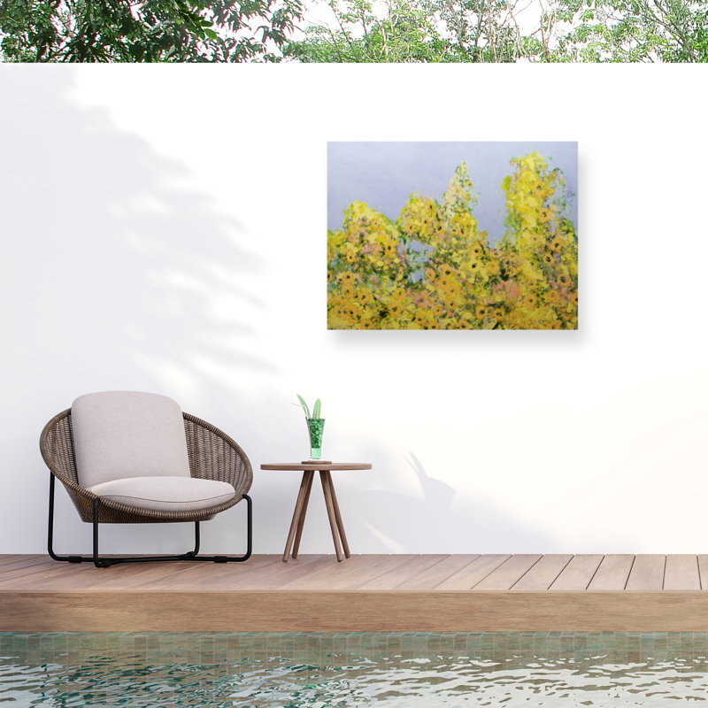Toile d'extérieur «Clinging VInes» par Allan Friedlander, H 14 po x l 19 po x P 1,5 po