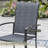 6-Person Round Patio Dining Set With Stackable PVC-Coated Polyester Chairs-61145057
