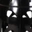 Table d'appoint en métal noir avec motif en fer élégant, 16,5 po x 16,5 po x 20,75 po, aucun assemblage requis, fabrication 16,50 po x 16,50 po x 20,75 po-1839540105-1839540111