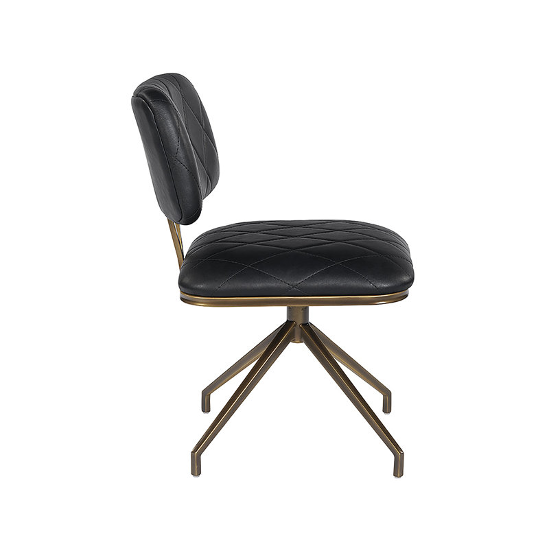Virtu Swivel Dining Chair - Bravo Black