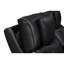 Causeuse inclinable électrique avec porte-gobelets Jasi, DEL, cuir noir Aire-121897300