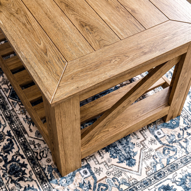 Table basse Farmhouse, Bois de chêne