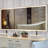 72X32 Inch Oversized LED Bathroom Mirror Wall Mounted Mirror With 3 Color Modes Aluminum Frame Wall Mirror Large Full Length Mirror With Lights Lighted Full Body Mirror For Bedroom Living Room