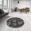 Tapis décoratif floral gris Dahlen-1129723671